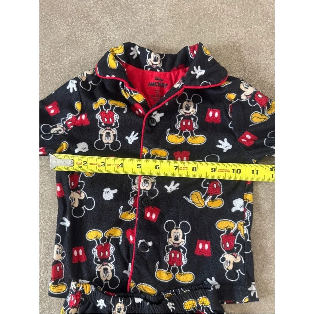 Disney Mickey Mouse Pajama Set 2T Toddler Boys Girls Flame Resistant Sleepwear
